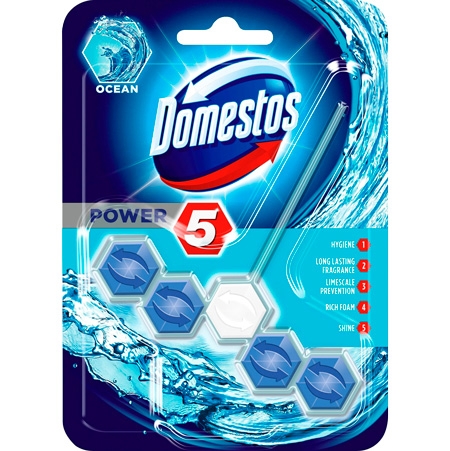 Domestos Hygiene Power 5 WC-lohko - Ocean