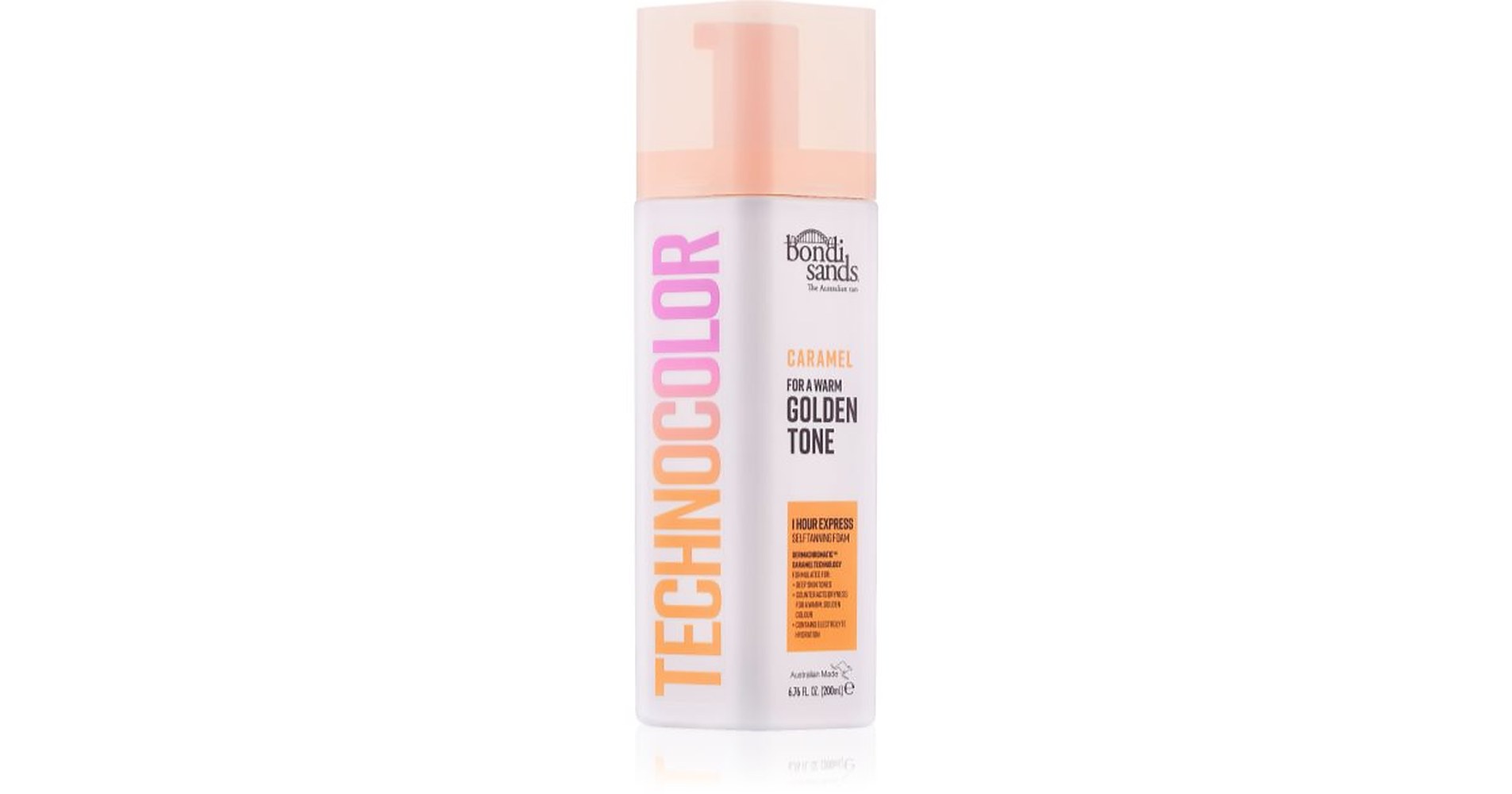 Bondi Sands Technocolor Itseruskettava vaahto väri Lämmin kosteuttava hehku 200 ml