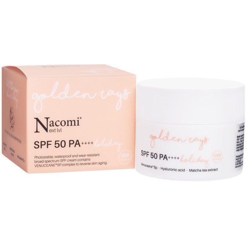 Nacomi Golden Rays Holiday Routhing Face Cream SPF50