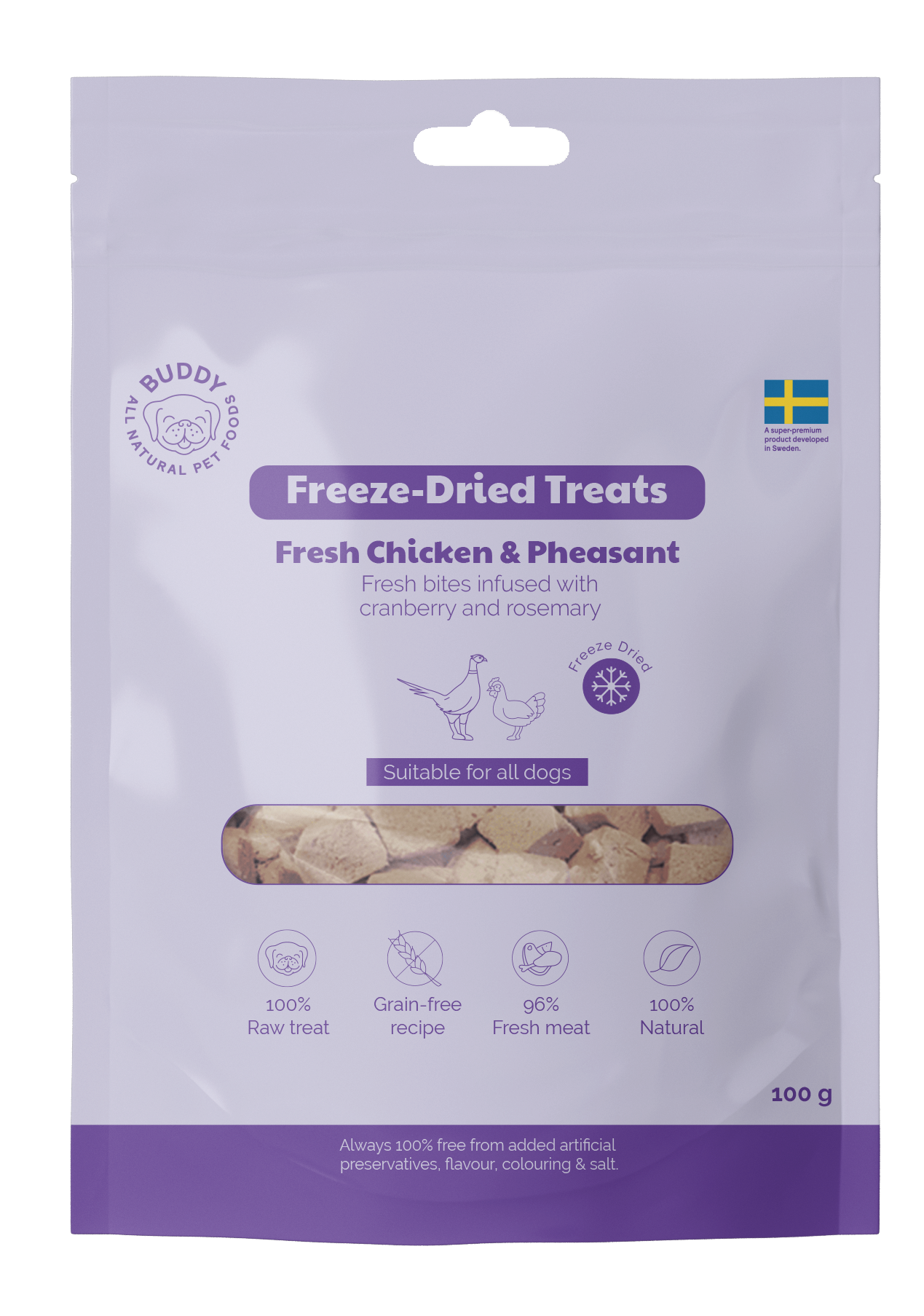 Buddy Freeze-dried kana & fasaani 100 g