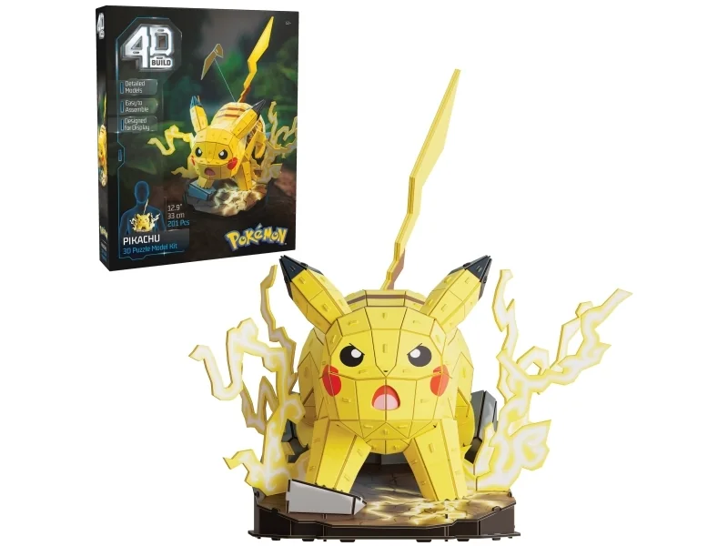 4D Build FDP FAP Pokemon Pikachu GML, 201 kpl, Sarjakuvat, 12 vuosi/vuosia