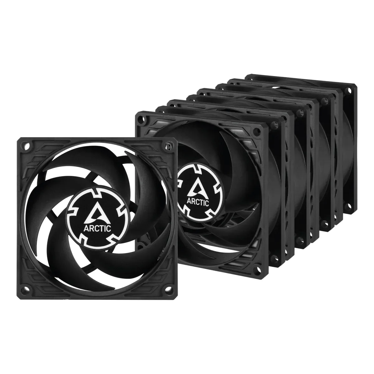 Arctic P8 PWM PST (5 pcs Value Pack) - Kotelotuuletin - 80mm - musta - 23 dBA