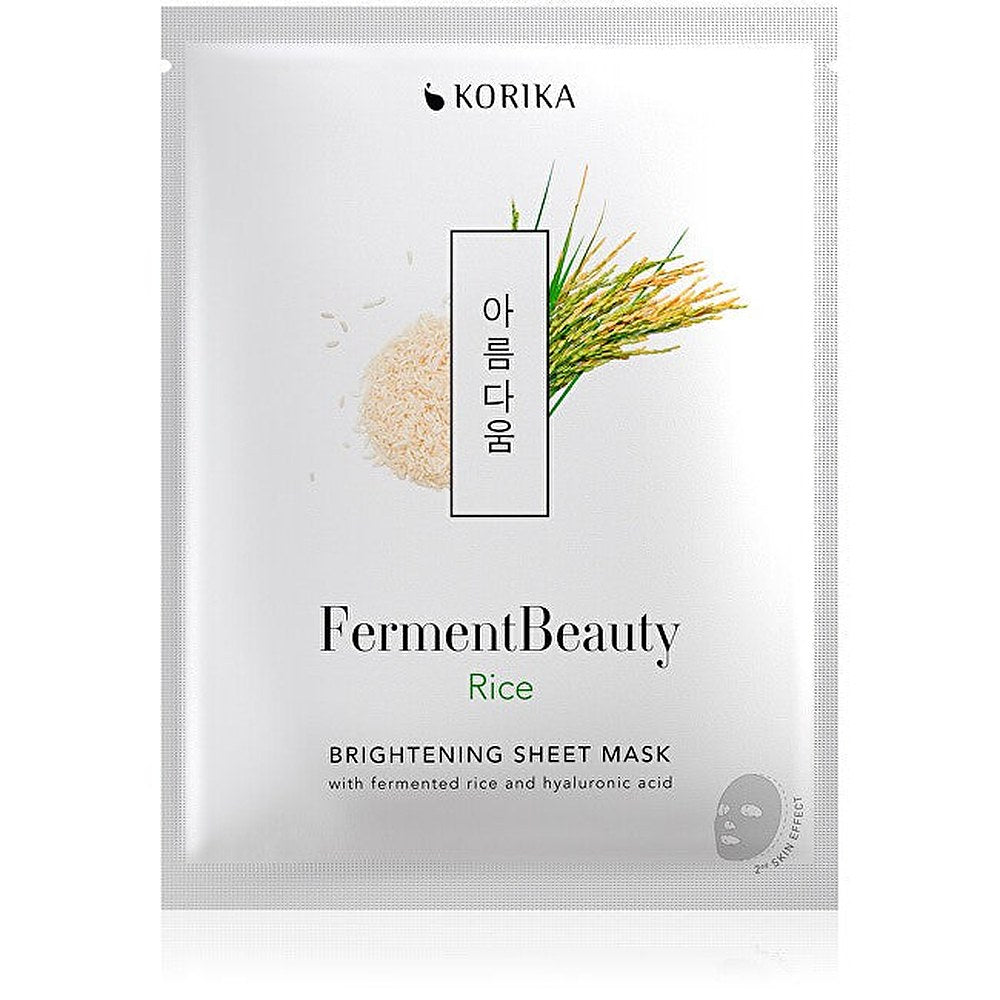 KORIKA FermentBeauty valaiseva kangaskasvonaamio fermentoidulla riisillä ja hyaluronihapolla 20 g