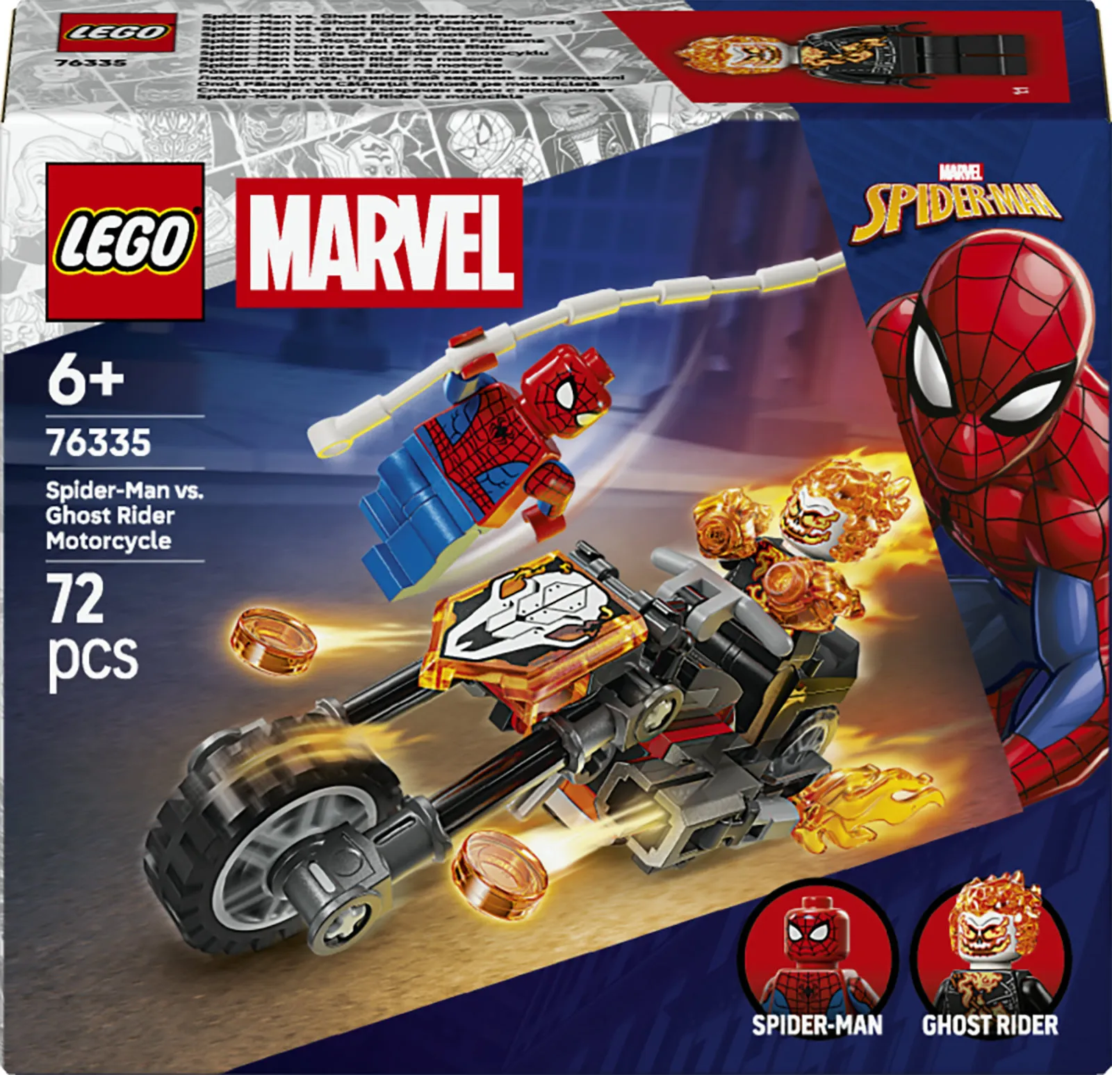 LEGO Marvel 76335 Spider-Man vastaan Aaveajajan moottoripyörä