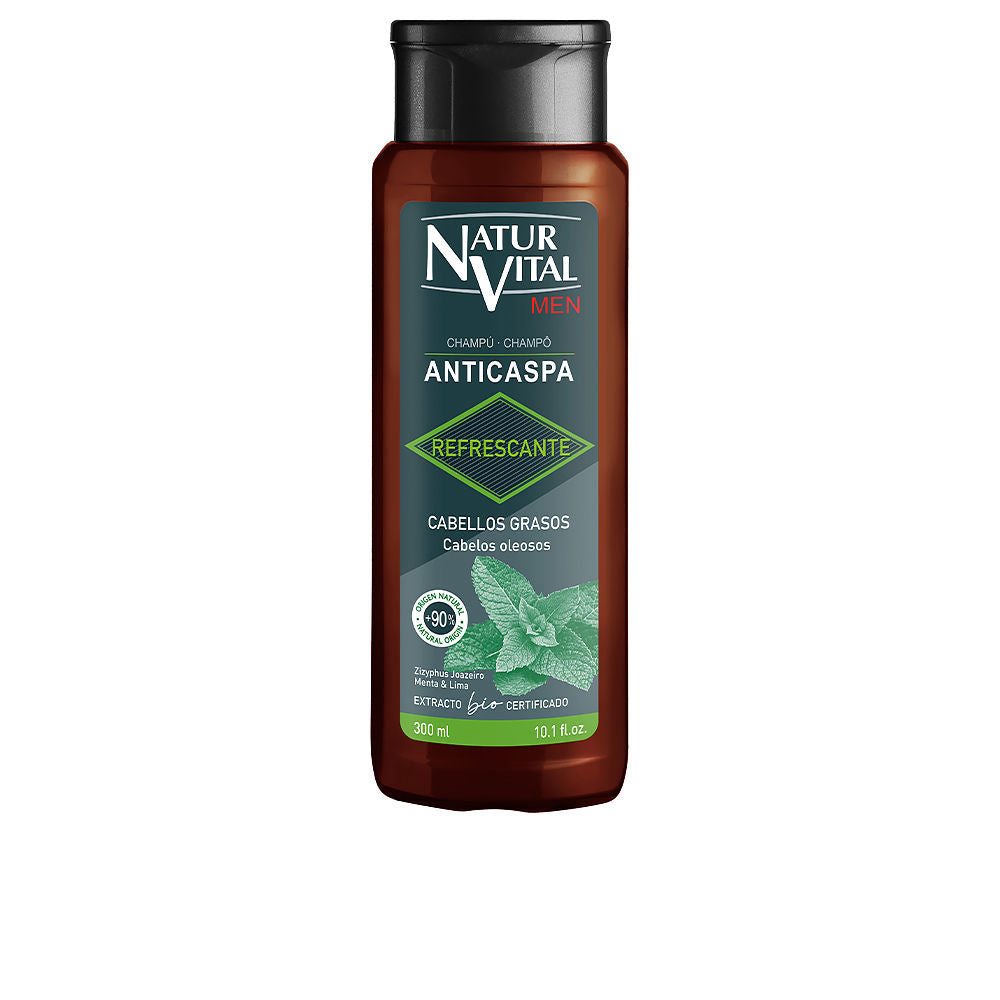 Naturvital Virkistävä Anti-Dandruff Shampoo rasvoittuville hiuksille 300 ml
