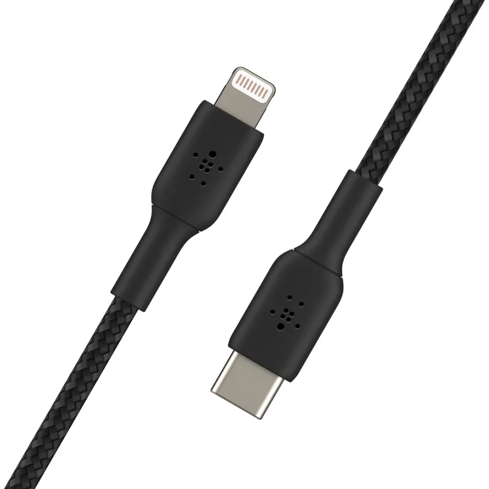 Belkin Lightning To Usb-c Cable Braided 1m Musta