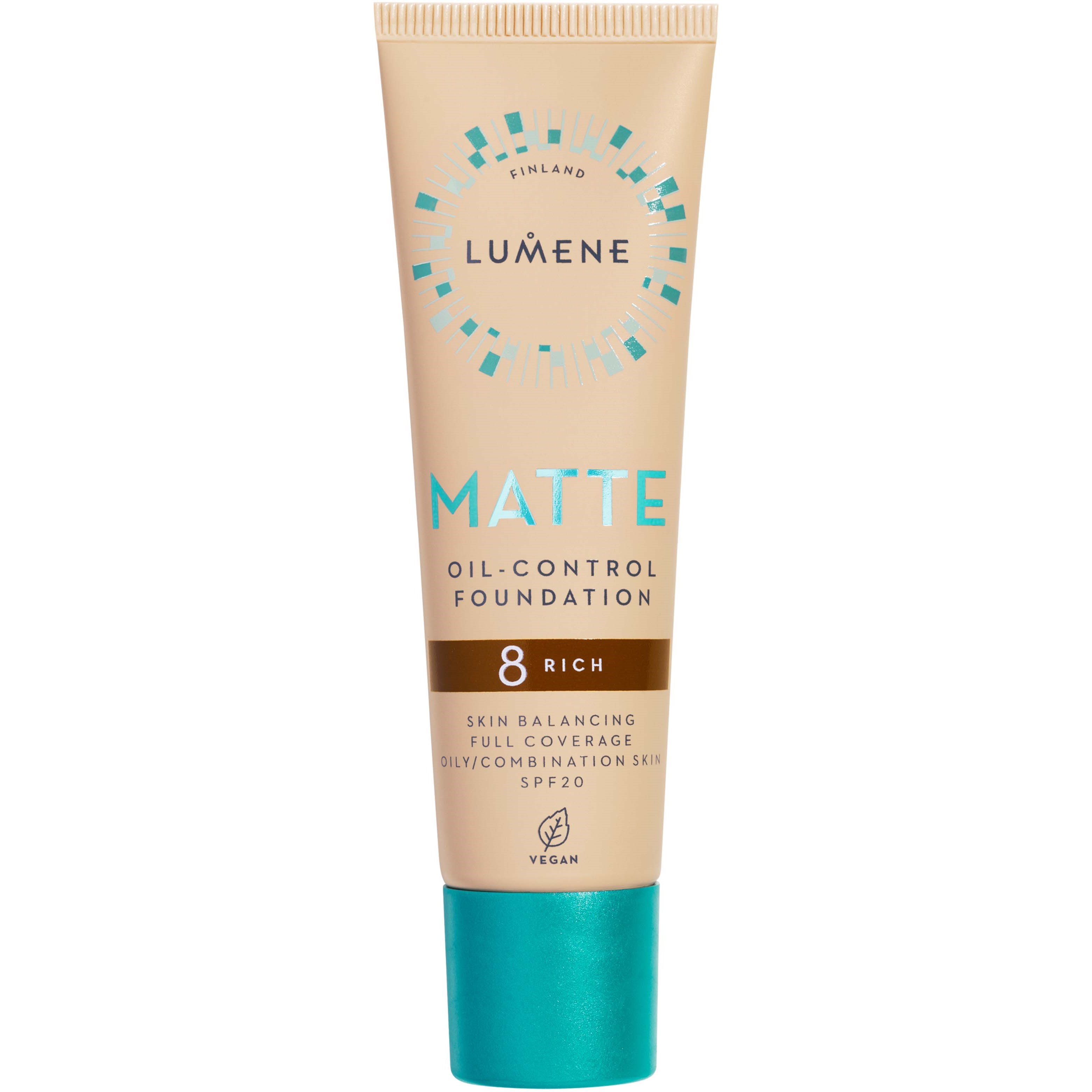Lumene Matte Oil-Control Foundation SPF20 8 Rich - 30 ml