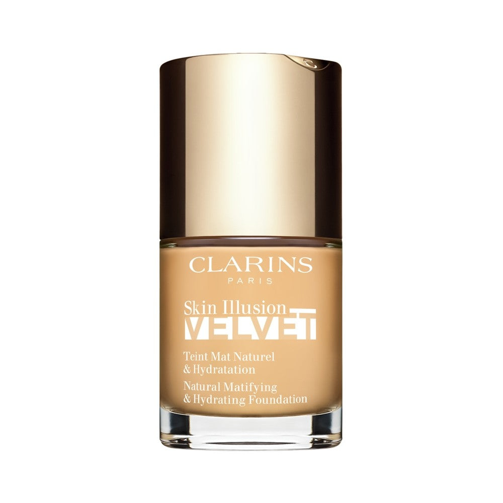 Clarins Skin Illusion Velvet -nestemäinen meikkivoide mattapintaisella ja ravitsevalla vaikutuksella, väri 101W 30 ml