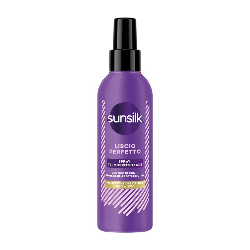 Sunsilk Täydellisen Suoran Hiusten Lämpösuoja Suihke Arganöljyllä 200 ml