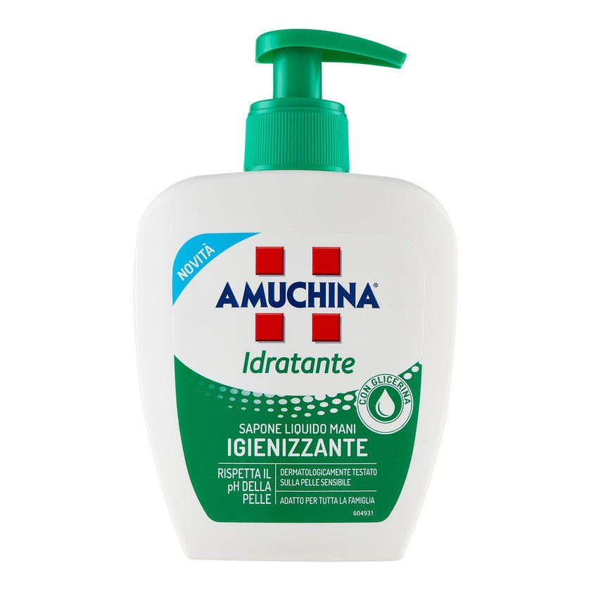 Amuchina Kosteuttava käsien nestesaippua, desinfioiva, 250 ml