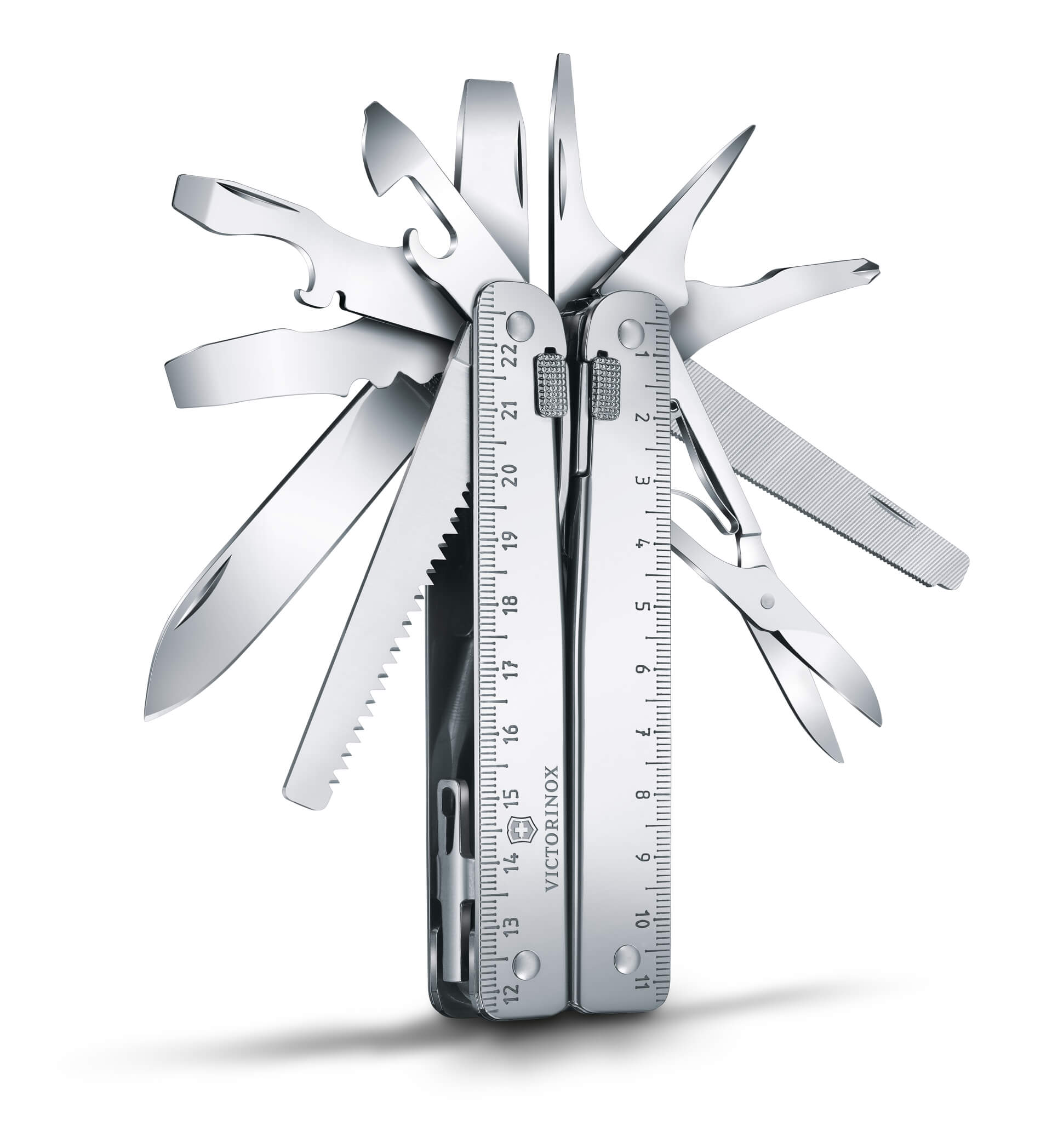 SwissTool X nahkakotelossa, Victorinox
