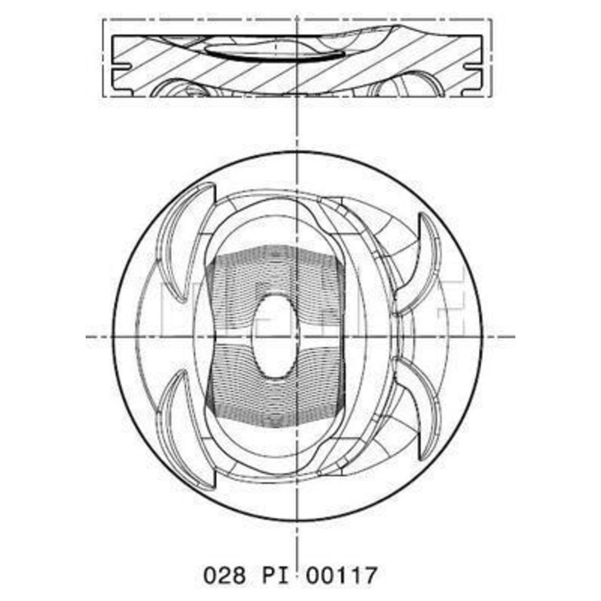 Männät MAHLE 028 PI 00117 000