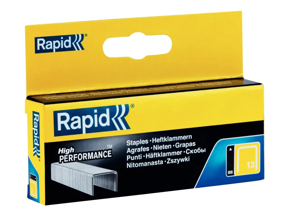 Rapid 11830725, Niittipakkaus, 6 mm, 2500 niitit, Kiinnitys, Etiketöinti, Galvanoitu teräs, Hopea