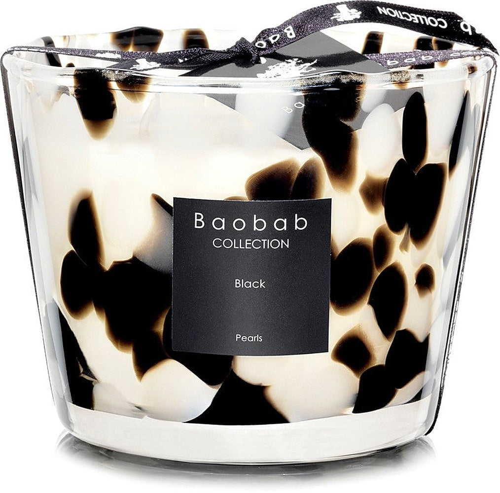 Baobab Collection Pearls Musta tuoksukynttilä 10 cm