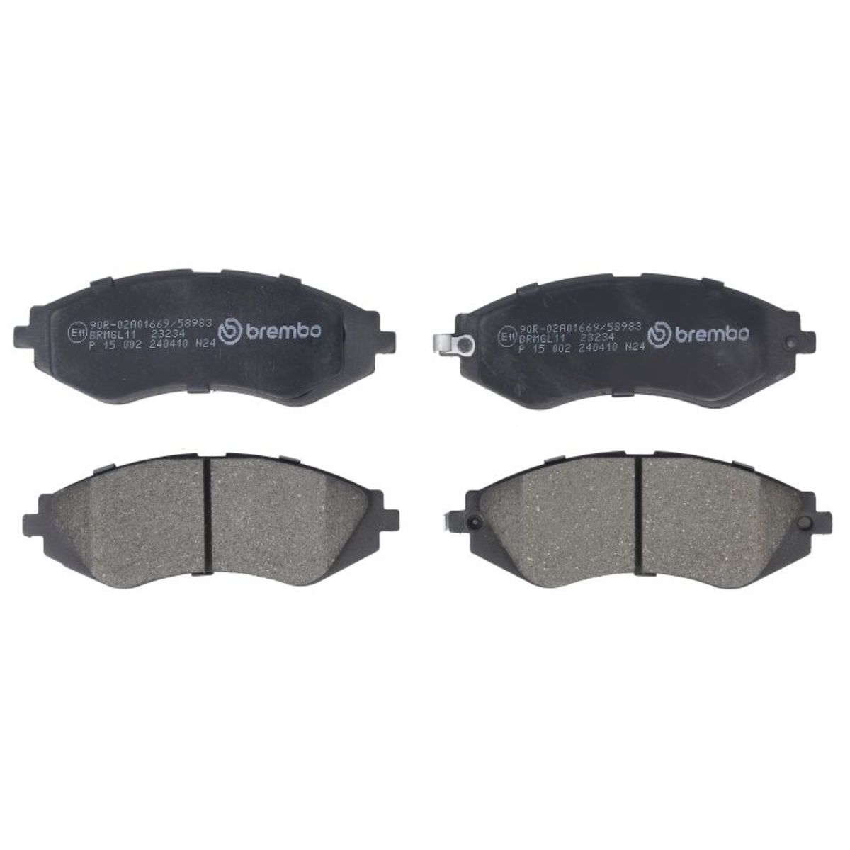 Jarrupalat, levyjarru BREMBO P 15 002