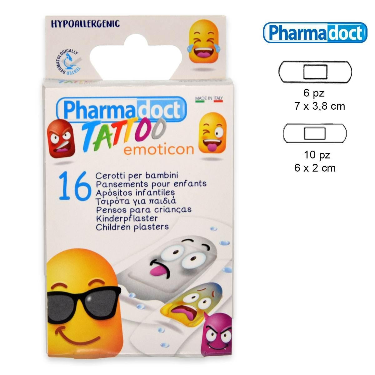Pharmadoct Tatuointi Emoji 16 Laastaria Lapsille