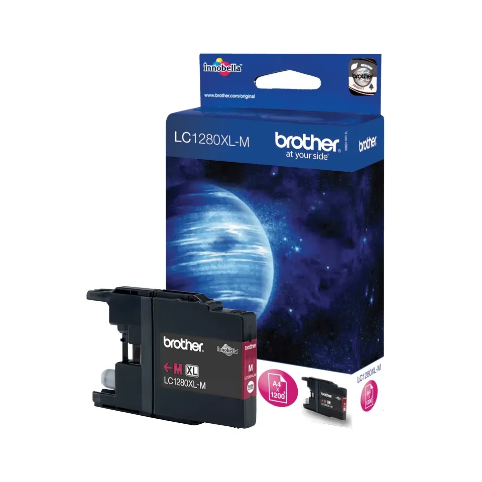 Brother LC1280XLM -mustekasetti, magenta