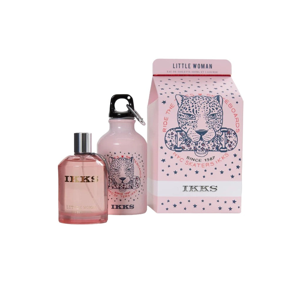 Sarja Ikks: Little Eau De Toilette naisille 100ml + Little GWP vaaleanpunainen lasivesipullo