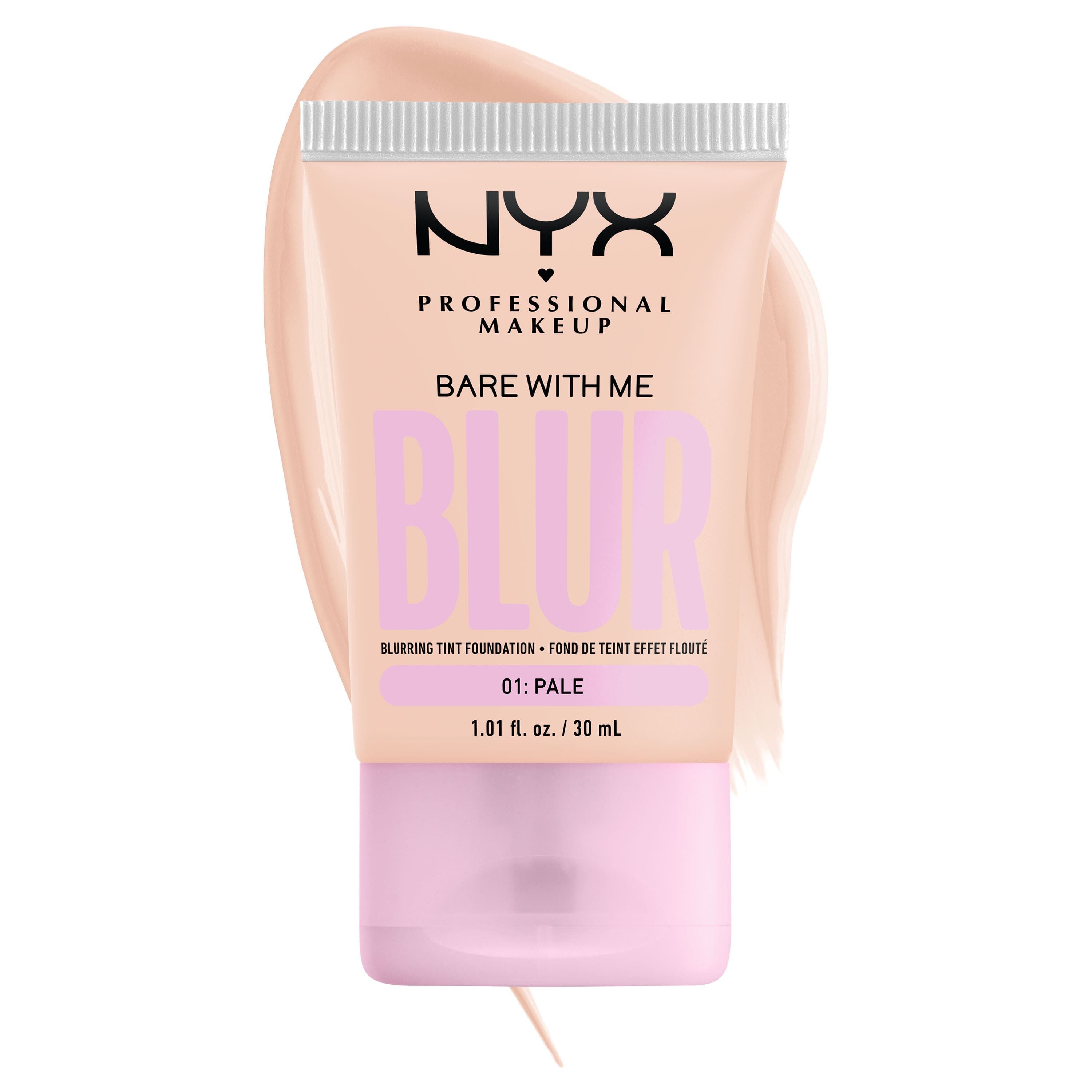 NYX Professional Makeup Bare With Me Blur Hydrating Foundation Color 01 Pale 30ml