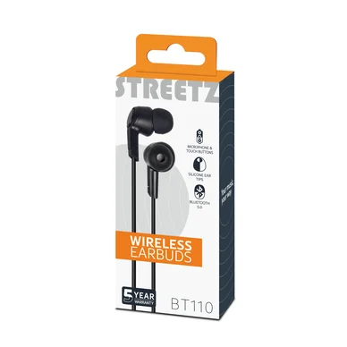 Streetz Streetz BT-kuulokemikrofoni, in-ear, musta HL-BT301 Vastaa: N/A