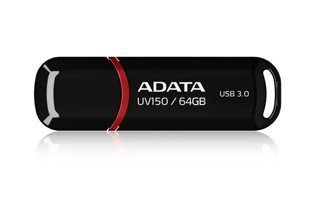 A-DATA UV150 USB 3.2 Gen 1 64 Gt -muistitikku, musta/punainen