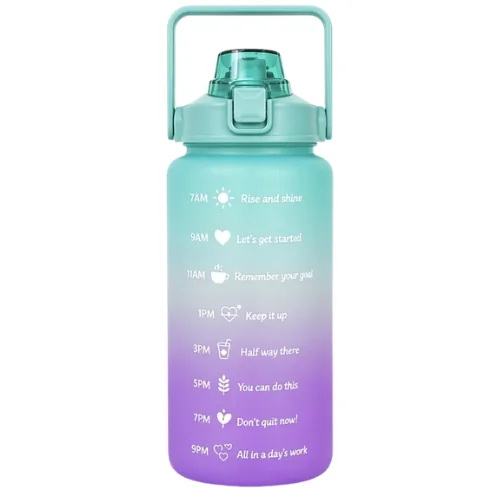 Motivoiva Sinivioletti Vesipullo Pillillä – 2000 ml