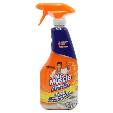 Mr Muscle Stainless Steel & Hob 3-in-1 Cleaner Spray – 530 ml