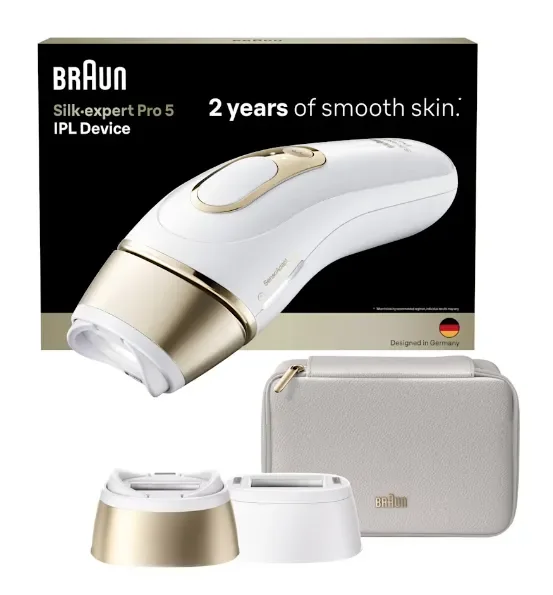 IPL Silk·expert Pro 5, Hårborttagning Hemma, 2 huvuden, PL5210