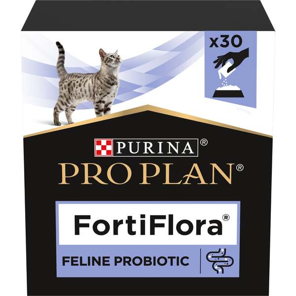 Purina Pro Plan Veterinary Diets FortiFlora Feline, All life stages, Ruoansulatuksen tuki, 30 x 1 g