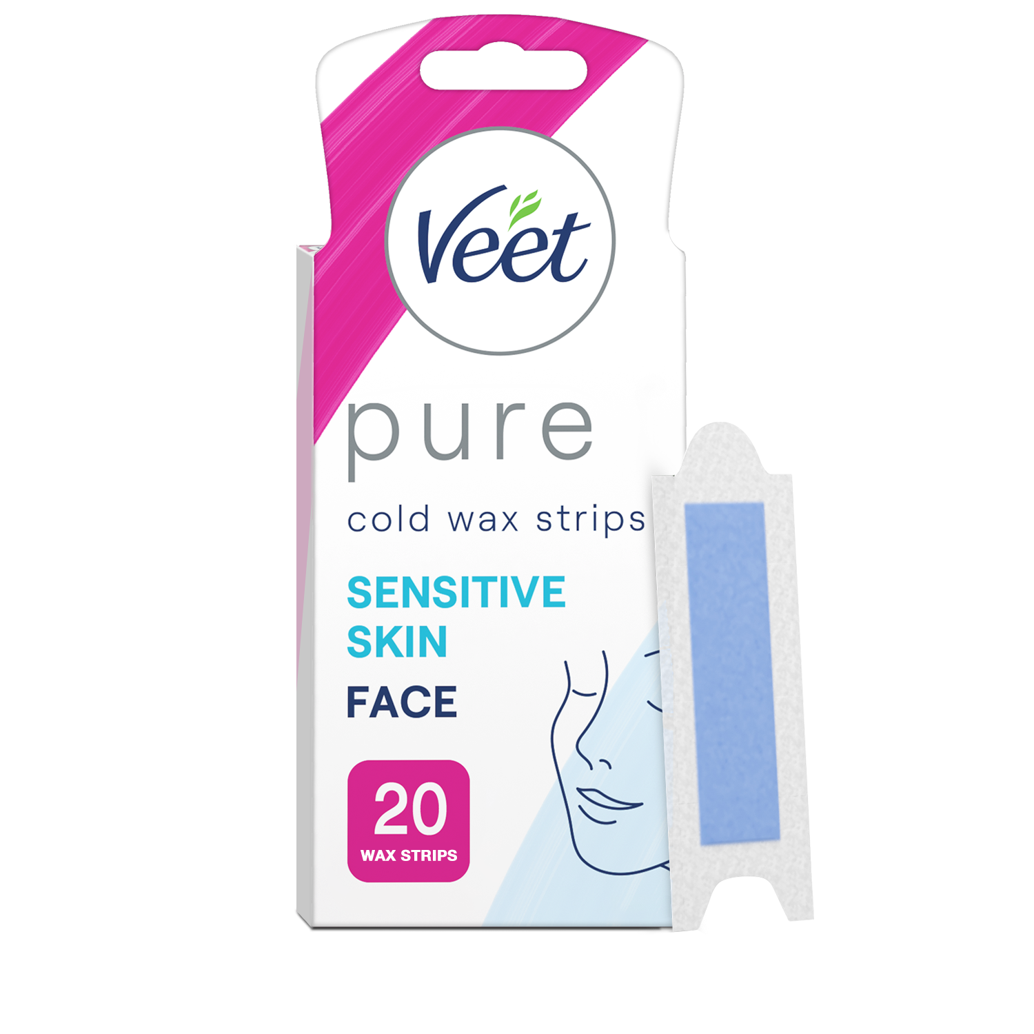 Veet Essential Inspirations Strips Face 20 kpl 20 ml