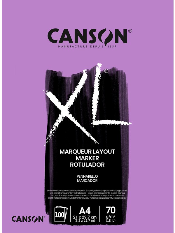 Canson XL Marker VS A4 70G Pad 100 SH