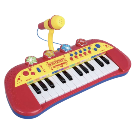 Bontempi elektroninen näppäimistö ja mikrofoni