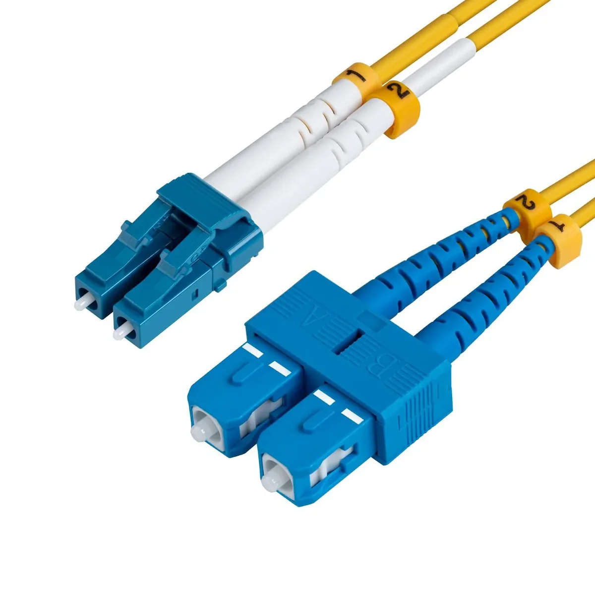MicroConnect OS2 LSZH LC-SC 10m -valokuitukaapeli, keltainen