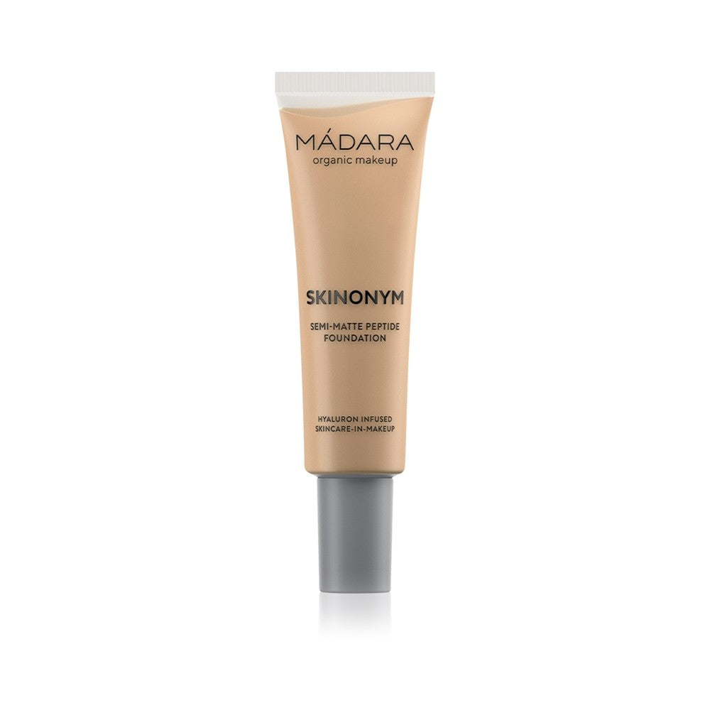 Mádara Skinonym Semi-Matte Peptide pitkäkestoinen meikkivoide peptideillä hiekkaväri 40 30 ml