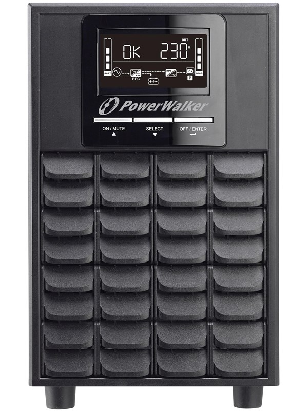 Powerwalker Vfi 1500 Cg Pf1 Ups-virtalähde Taajuuden Kaksoismuunnos (verkossa) 1,5 Kva 1500 W 4 Ac-pistorasia(a)