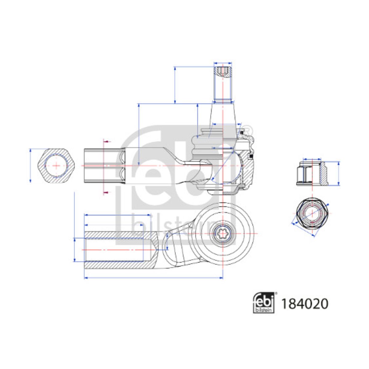Raidetangon pää FEBI BILSTEIN 184020