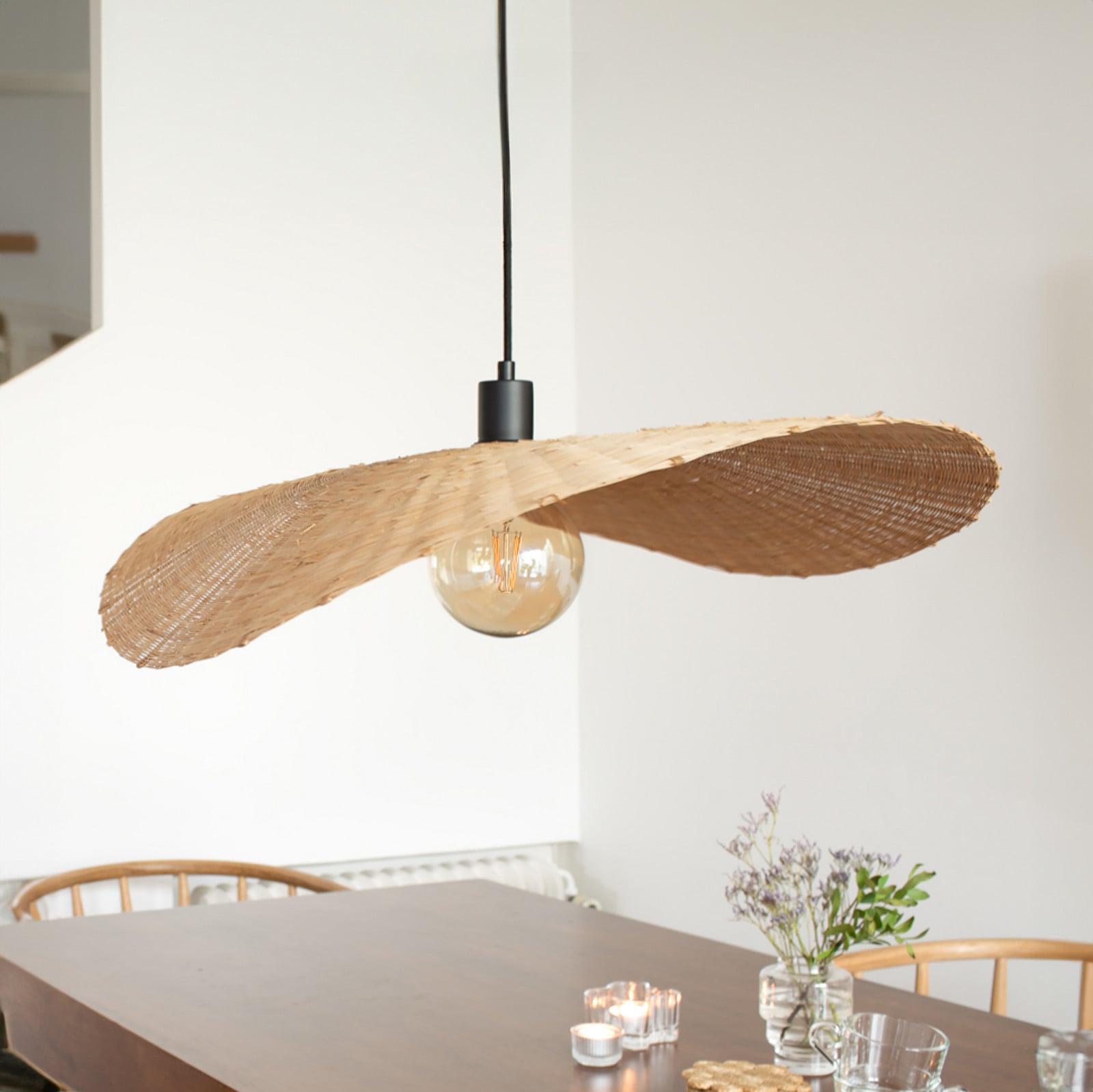 Rayo-riippuvalaisin Natural - Markslöjd - Olohuone - Boho - Bambu - Yksilamppuinen