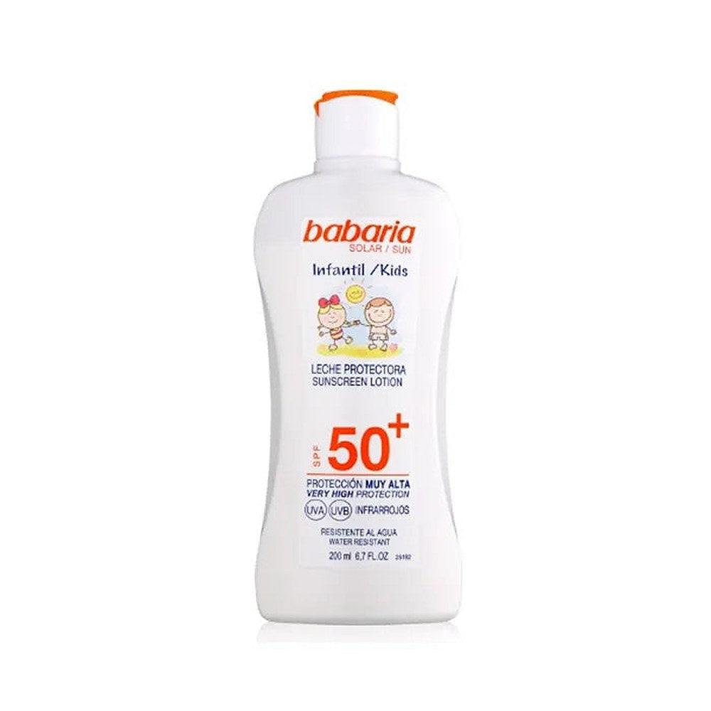 Babaria Auringon vettä hylkivä aurinkovoide Spf50 200 ml lapsille