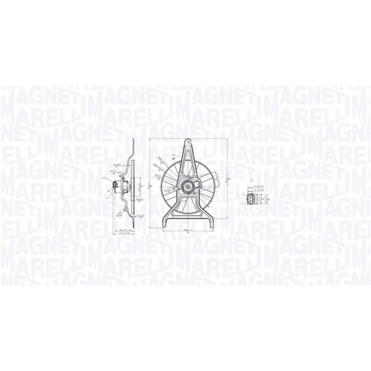 Jäähdyttimen tuuletin MAGNETI MARELLI 069422867010