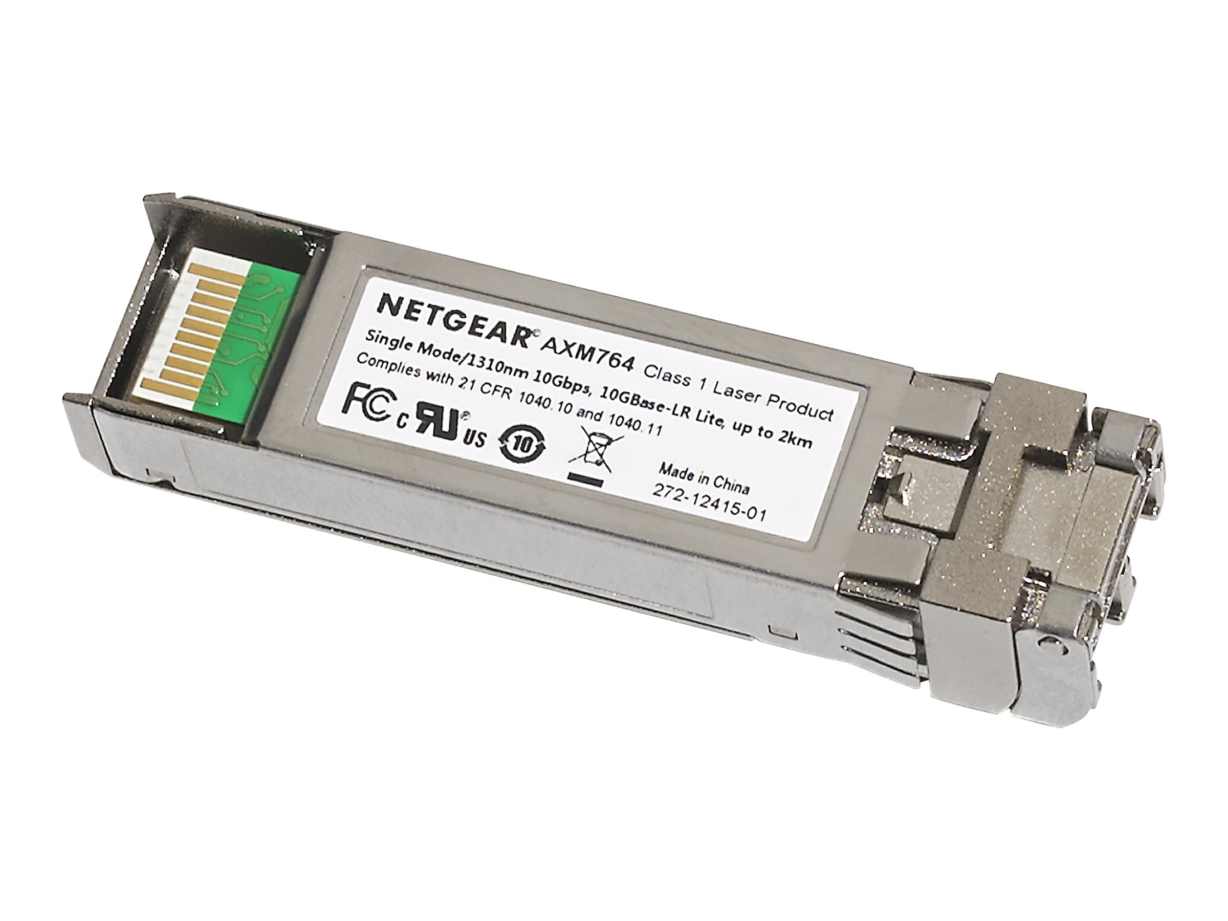 NETGEAR ProSafe AXM764 - SFP+ lähetin-vastaanotin-moduuli - 10 GigE - 10GBase-LRL - LC single-mode - jopa 2 km - 1310 nm malleihin NETGEAR M4300-28G-P