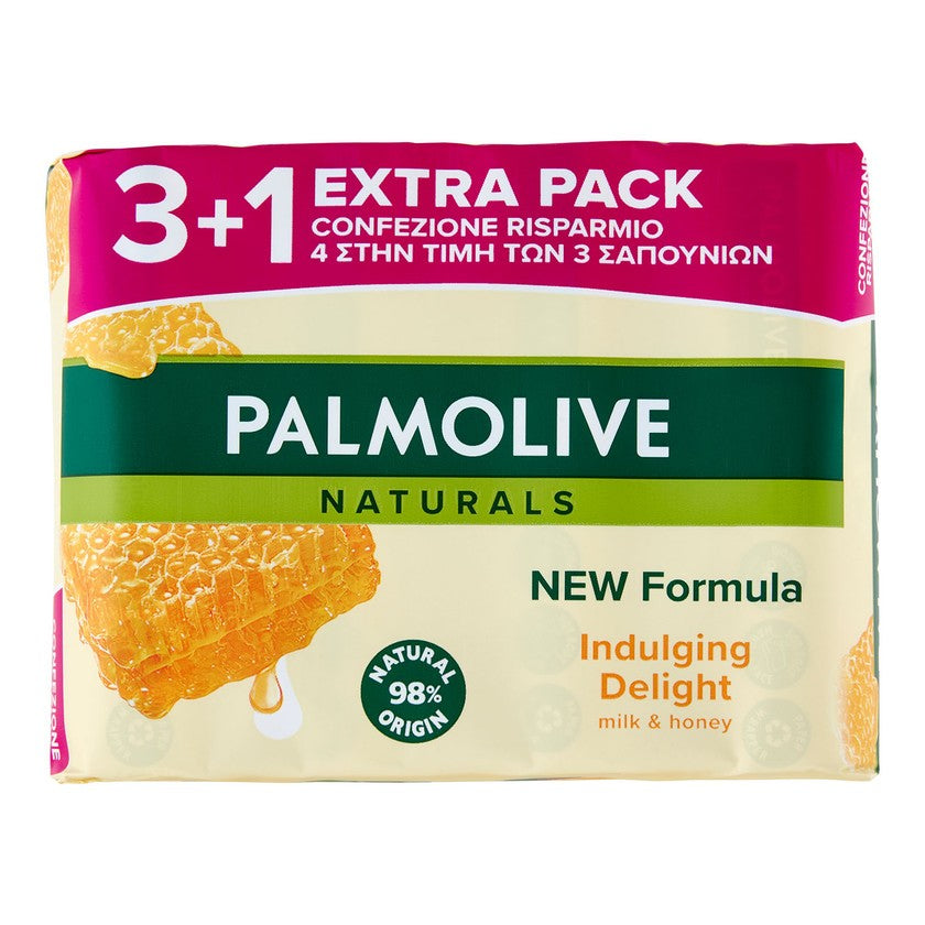 Palmolive Milk & Honey Kiinteä Saippua 4 kappaletta à 90 grammaa