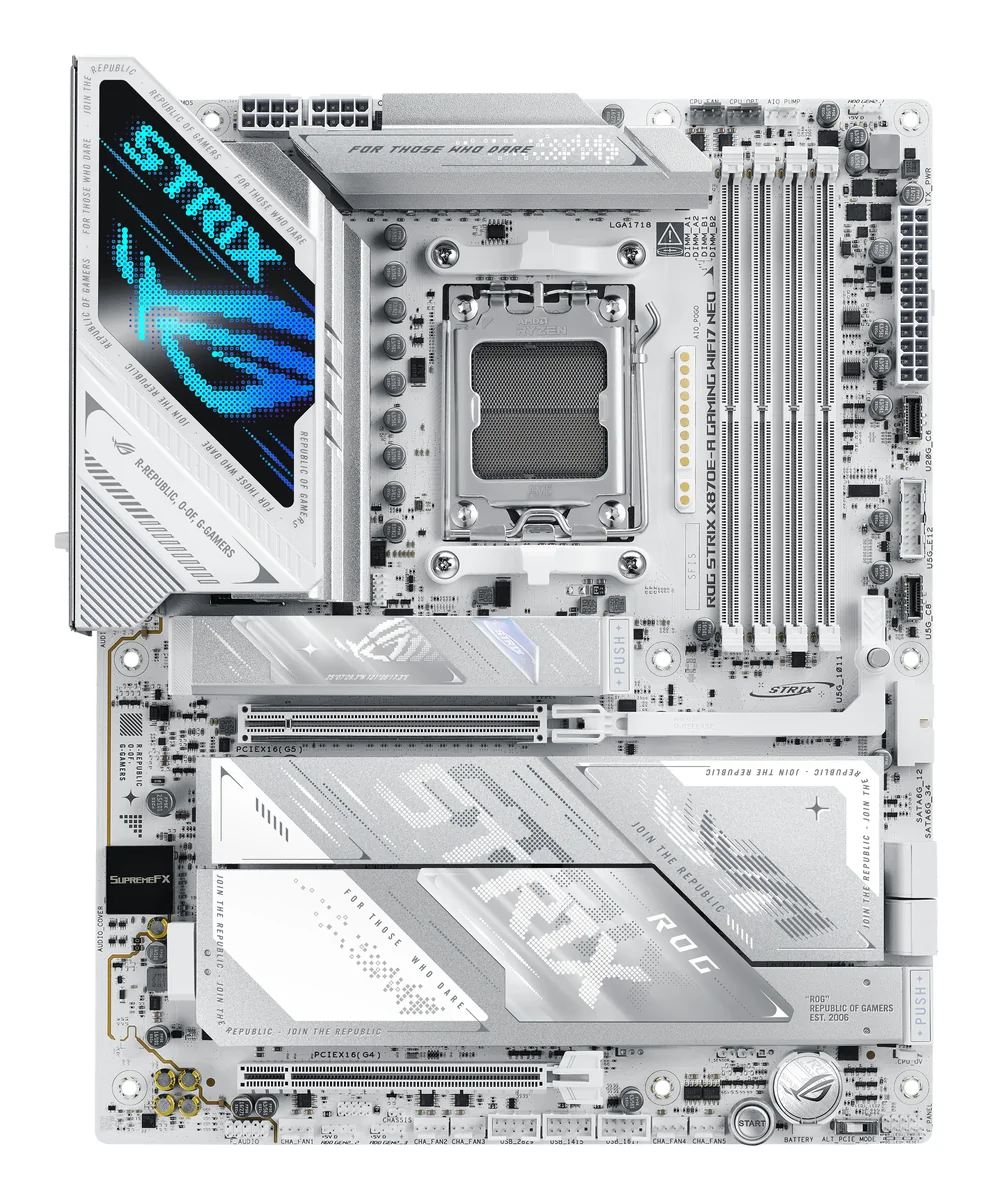 ASUS ROG STRIX X870E-A GAMING WIFI7 NEO Emolevy - AMD X870E - AMD AM5 - DDR5 RAM - ATX