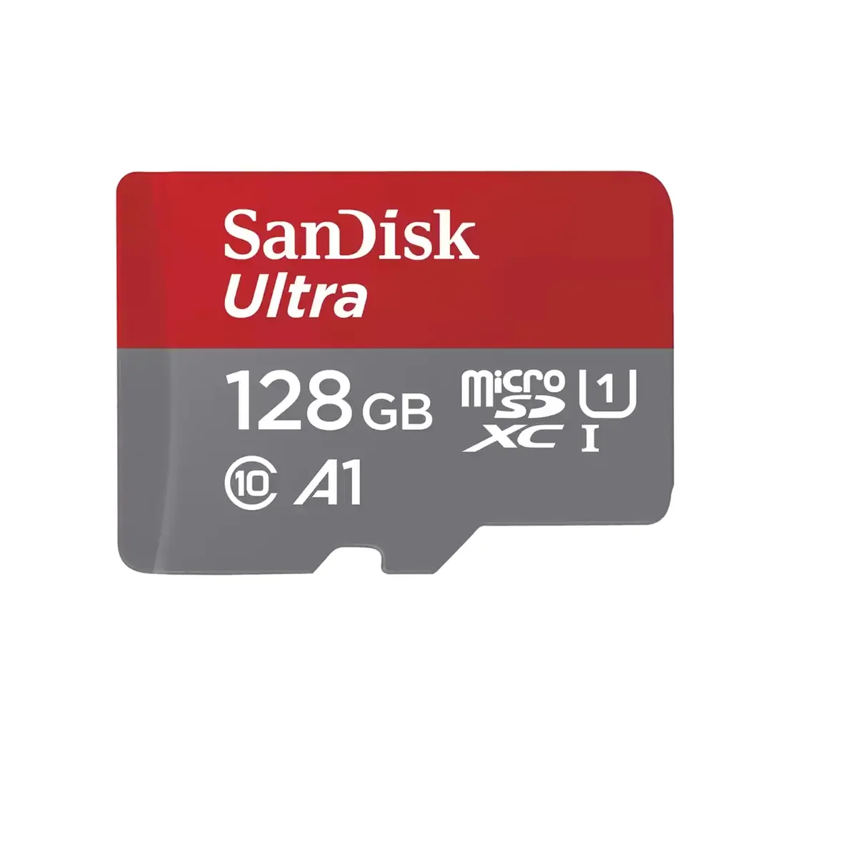 SanDisk Ultra, 128 GB, MicroSDXC, Luokka 10, UHS-I, Class 1 (U1), Magneettisuojattu, Iskunkestävä, Lämmönkestävä, Vesitiivis, Röntgensäteenkestävä