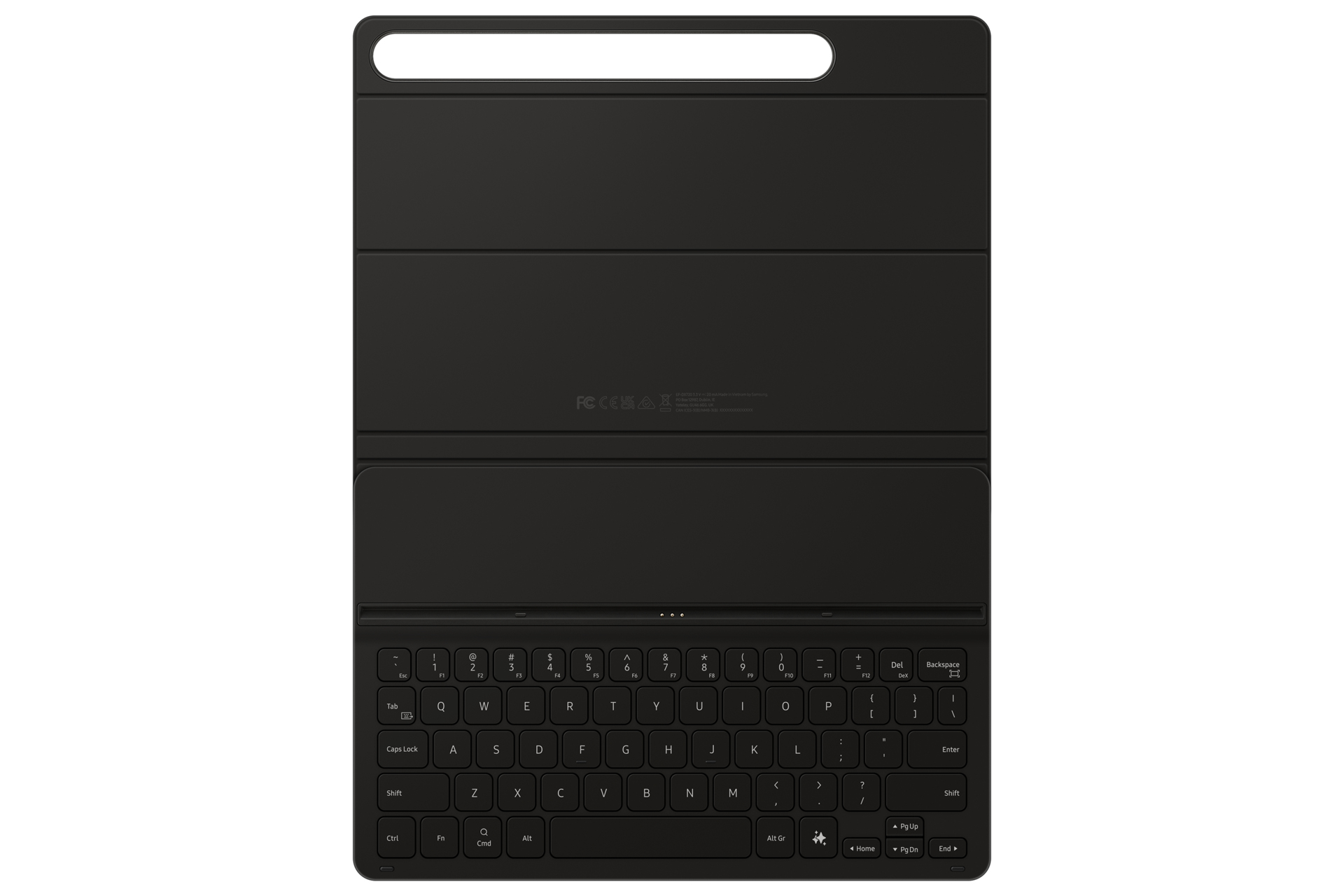Samsung Galaxy Tab S10 FE / Tab S9 FE / Tab S9 - Book Cover Keyboard Slim - Black (Nordic) - Näppäimistö & Foliosetti - Pohjoismainen - Musta