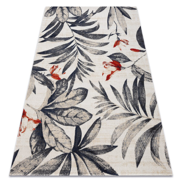 Matot Rugsx Moderni matto MUNDO E7181 lehdet boho ulkona 140x190 cm 140x190 cm