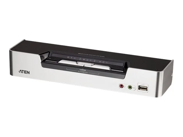 ATEN KVM-switch, 1 konsol styr 2 datorer, DVI/USB, 2 extra USB-portar