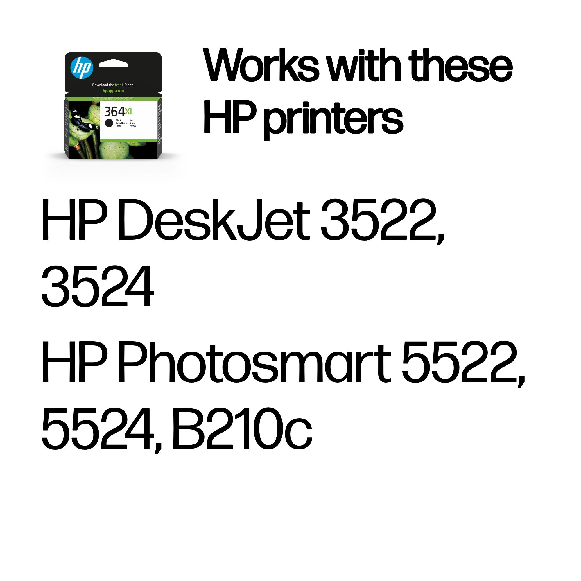 HP 364XL -mustekasetti, 18 ml, musta