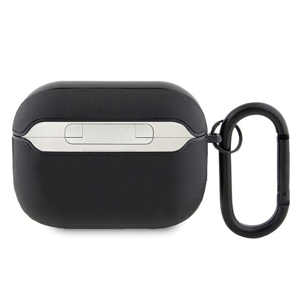 Mercedes AMG Leather White Logo Case for AirPods Pro 2 (2022/2023) - Black