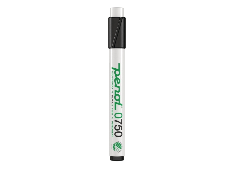 Penol marker Musta chisel point