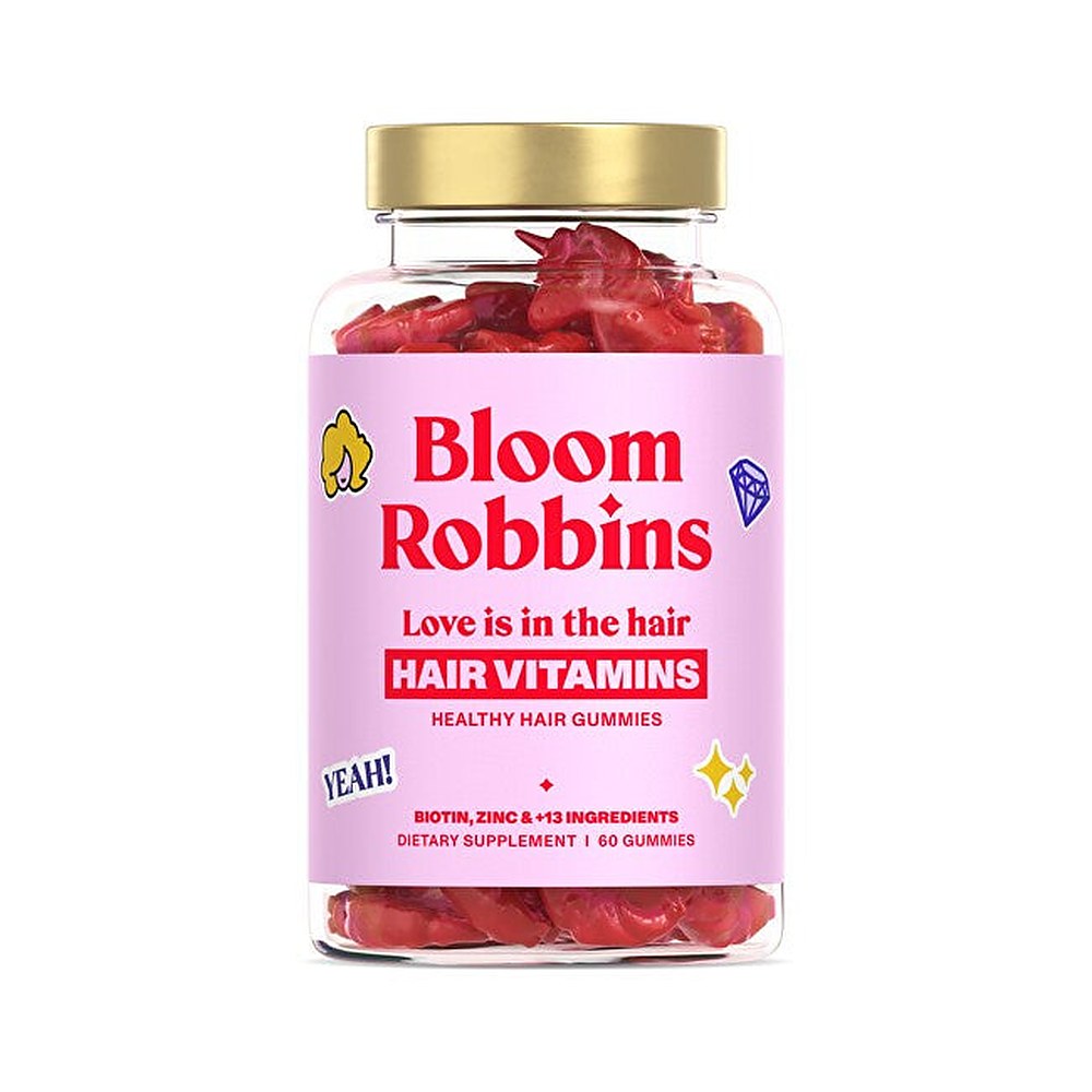 Bloom Robbins Love is in the hair - hiusvitamiinikarkit terveille hiuksille 60 kappaletta